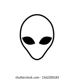 Alien icon, logo isolated on white background