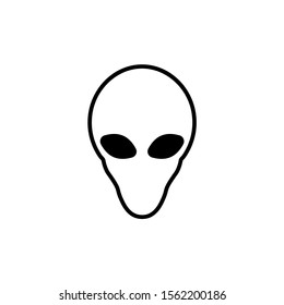 Alien icon, logo isolated on white background