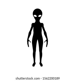 Alien icon, logo isolated on white background