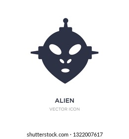 alien icon on white background. Simple element illustration from Astronomy concept. alien sign icon symbol design.