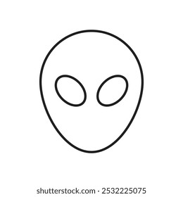 Alien icon. simple thin line icon.