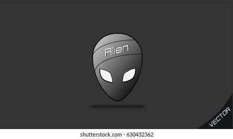 Alien icon vector 