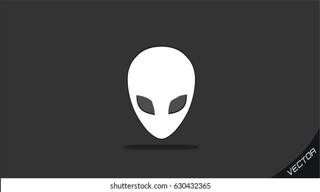 Alien icon vector 