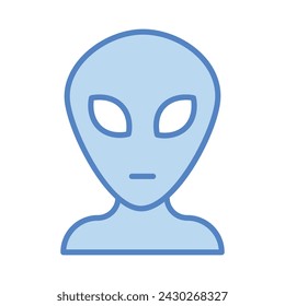 Alien icon vector stock illustration