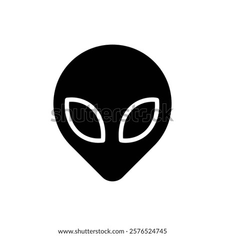 Alien icon web design in vector