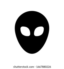 Alien icon,vector illustration. Flat design style. vector alien icon illustration isolated on White background, alien icon Eps10. alien icons graphic design vector symbols.