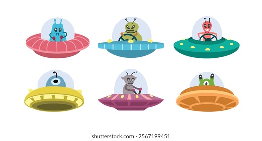 Alien illustration. Ufo spacedhip. Ufo collection. Scifi. Universe exploration. Space exploration. Spacecraft.  Flying saucer. Spaceship. 