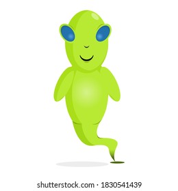 Alien as a Jinn. Alien like a Jinn Vector Cartoon