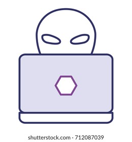 alien with laptop icon