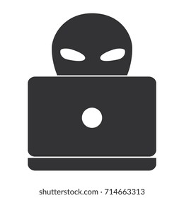 alien with laptop icon