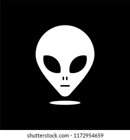 Alien location icon. UFO vector