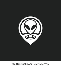 Alien location logo for sale.