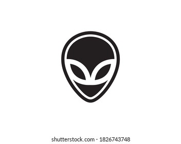 Alien logo design. Icon design.modern and minimal