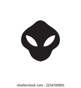 alien logo icon, creature, face of unknown entity