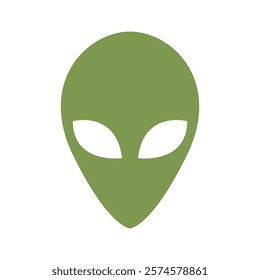 Alien logo icon design template