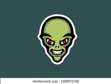 Alien logo mascot