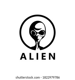 Alien Logo Template Design Vector