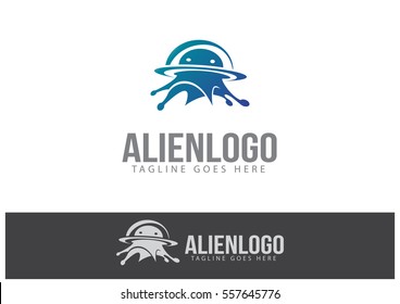 Alien Logo Template Design Vector