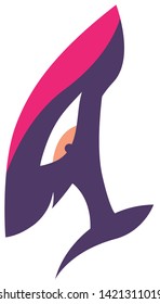 Alien logo. Vector graphics for t-shirt prints, apparel, etc