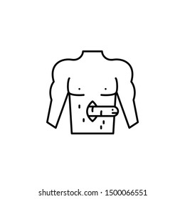 Alien in man, virus, vector, icon icon illustration isolated vector sign symbol