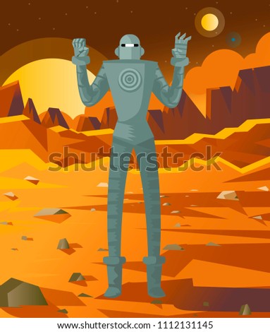 alien martian robot invader