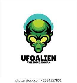 alien mascot illustration logo design