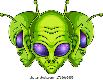 Alien Mascot Logo Vector Illustration