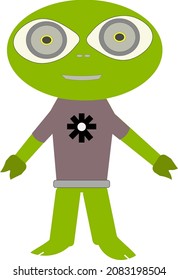 alien mascot vector illustration good use for