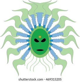 Alien mask design for printing