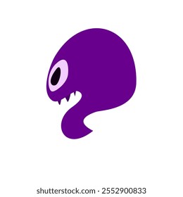 alien monster abstract design, vector illustration