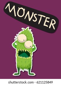 alien monster character doodle art design vector illustration