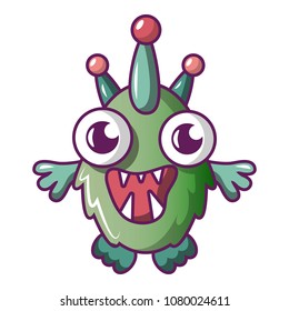 Alien monster icon. Cartoon illustration of alien monster vector icon for web