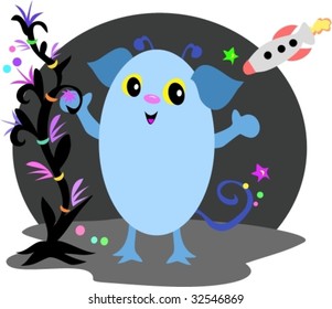 Alien Mouse Vector