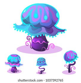 alien mushroom set