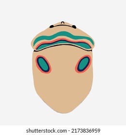 Alien Picasso Beetle Face Mask