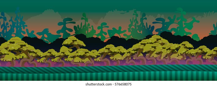 Alien planet background