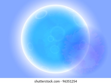 Alien planet view