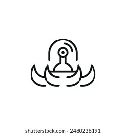 Alien Pod icon. Simple Alien Pod icon for social media, app, and web design. Vector illustration.