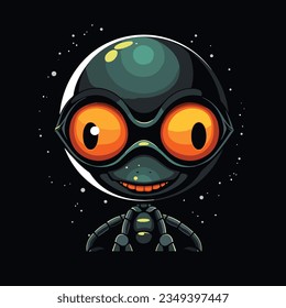 Mascotas con el logotipo de arte pop de Alien