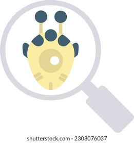 Alien Research Vector Icon Flat Style