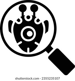 Alien Research Vector Icon Glyph Style