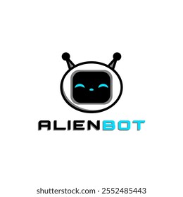 alien robot logo design for your company or etc