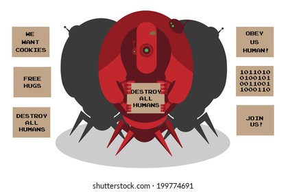 Alien robots invasion 