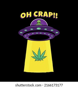 Alien search cannabis free vector