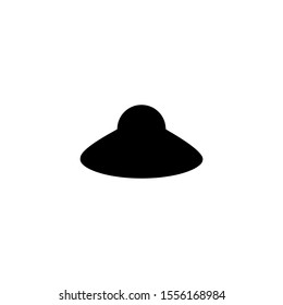Alien ship icon. Space symbol. Logo design element