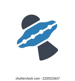 Alien-Schiff-Symbol (Vektorgrafik)