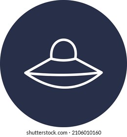 Alien ship, illustration, vector on a white background.