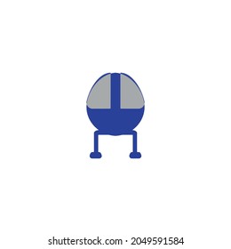 Alien ship line icon. Simple style space science poster background symbol. Logo design element. T-shirt printing. Vector for sticker.