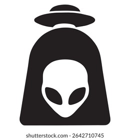 alien ship logo vector design