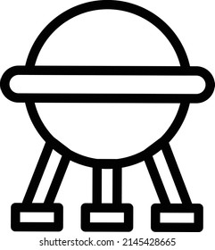 ilustración vectorial de envío alienígena en un fondo transparente.Símbolos de calidad premium.Vector de trazo       para el diseño gráfico y de concepto.